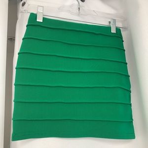 ASOS kelly green bandage mini skirt